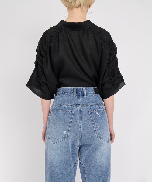 KOH.style(コースタイル)の「ウエストホックデニム(デニムパンツ・レディース・ブラック/サックスブルー・SMALL/MEDIUM/LARGE)」の7枚目の写真