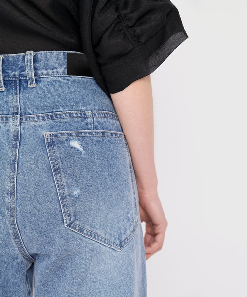 KOH.style(コースタイル)の「ウエストホックデニム(デニムパンツ・レディース・ブラック/サックスブルー・SMALL/MEDIUM/LARGE)」の13枚目の写真