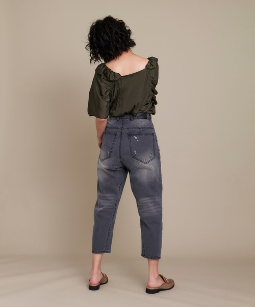 KOH.style(コースタイル)の「ウエストホックデニム(デニムパンツ・レディース・ブラック/サックスブルー・SMALL/MEDIUM/LARGE)」の18枚目の写真