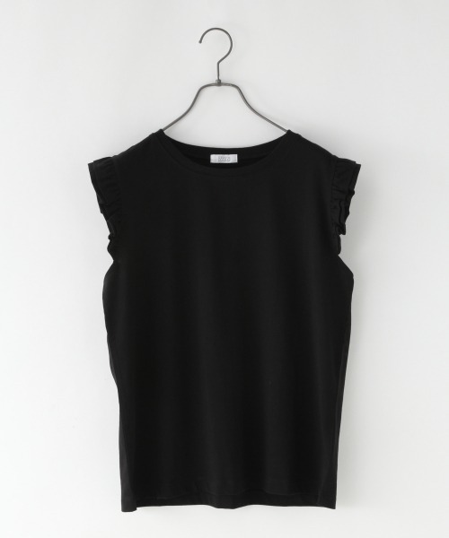 LOWRYS FARM(ローリーズファーム)の「チビフリルノースリーブ 892696(Tシャツ/カットソー・レディース・グリーン/ブラック/ホワイト・FREE)」の13枚目の写真
