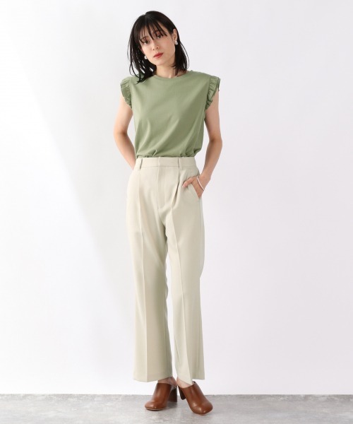 LOWRYS FARM(ローリーズファーム)の「チビフリルノースリーブ 892696(Tシャツ/カットソー・レディース・グリーン/ブラック/ホワイト・FREE)」の15枚目の写真