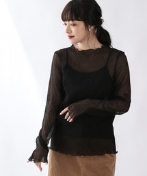 LOWRYS FARM | シアープリーツプルオーバーＬＳ　895216(Tシャツ/カットソー)