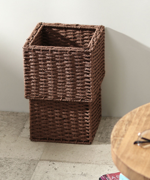 LBC（エルビーシー）の「【ZOZO限定】ペーパーダストＢＯＸ（ダストボックス・レディース・ホワイト/ダークブラウン/ベージュ/ネイビー/グレー・FREE）」の4枚目の写真