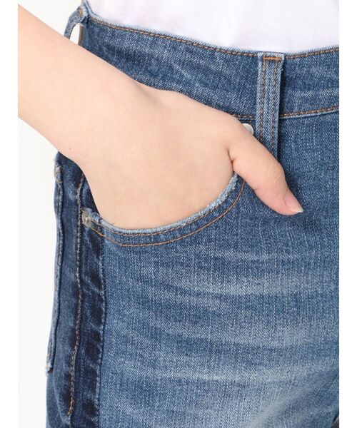 EVRIS（エヴリス）の「SHADING RETOUCHフレアデニムパンツ（デニムパンツ・レディース・インディゴブルー/ブラック・MEDIUM/SMALL）」の8枚目の写真