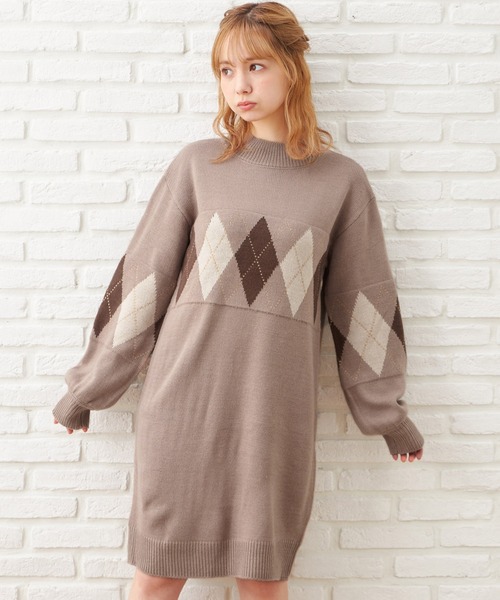 セール アーガイル ワンピース ワンピース Ingni イング のファッション通販 Zozotown