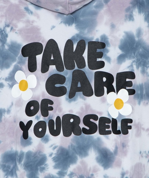 WEGO(ウィゴー)の「WEGO/タイダイバックロゴパーカー(スウェット・レディース・ブラック/パープル・FREE)」の7枚目の写真