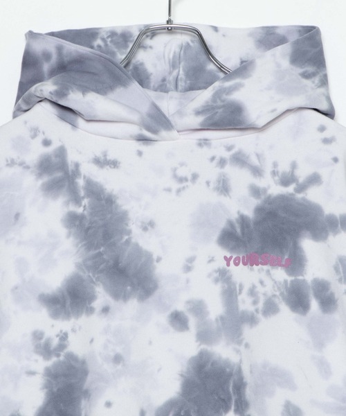 WEGO(ウィゴー)の「WEGO/タイダイバックロゴパーカー(スウェット・レディース・ブラック/パープル・FREE)」の5枚目の写真