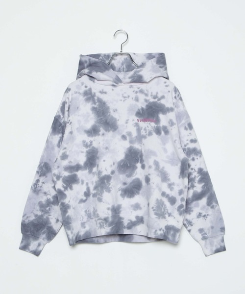 WEGO(ウィゴー)の「WEGO/タイダイバックロゴパーカー(スウェット・レディース・ブラック/パープル・FREE)」の15枚目の写真