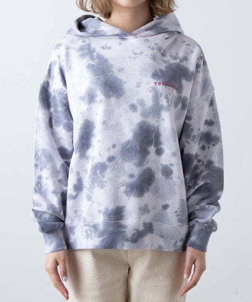 WEGO(ウィゴー)の「WEGO/タイダイバックロゴパーカー(スウェット・レディース・ブラック/パープル・FREE)」の22枚目の写真