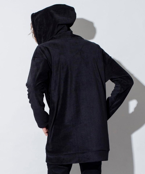 NO ID.（ノーアイディ）の「【NO ID.】Fleece Velour Big Parka / フリース ベロア ビッグ パーカー（パーカー・メンズ・ブラック/ネイビー/グレー・ONE SIZE）」の22枚目の写真