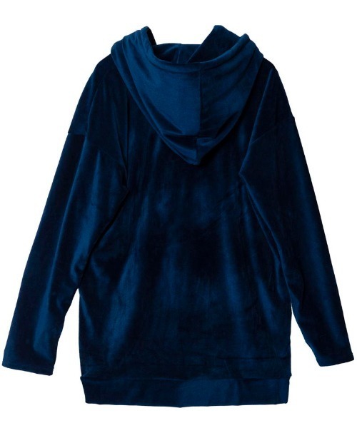 NO ID.（ノーアイディ）の「【NO ID.】Fleece Velour Big Parka / フリース ベロア ビッグ パーカー（パーカー・メンズ・ブラック/ネイビー/グレー・ONE SIZE）」の17枚目の写真