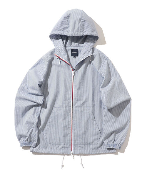BEAMS（ビームス）の「BEAMS / シアサッカートリコロール ジップ