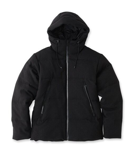 【美品】k3&co. ダウンジャケット　コート　黒 ストレッチステンカラーコート 黒無地 MAJI【AOKI公式通販】