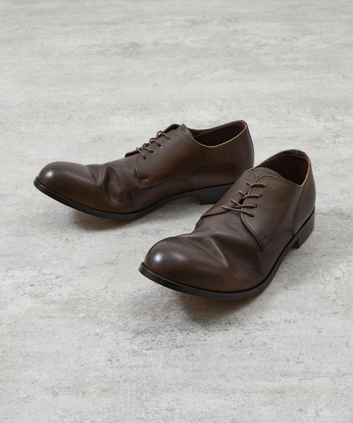 PADRONE（パドローネ）の「PADRONE パドローネ / DERBY PLAIN TOE SHOES [JACK] ダービープレーントゥレザーシューズ / PU7358-2001（ドレスシューズ・メンズ・アッシュグレー/ブラック/ダークブラウン/ベージュ/キャメル・40/39/41/42/43）」の21枚目の写真