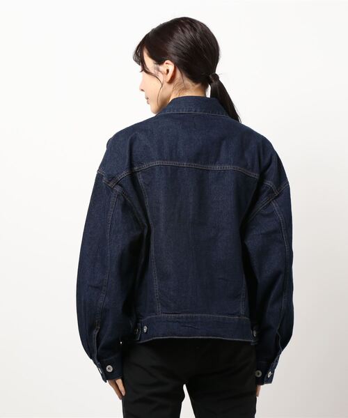RAG MACHINE(ラグマシーン)の「【RAG MACHINE】ゆったりBIGGジャン(デニムジャケット・レディース・ノンウォッシュ・L)」の3枚目の写真