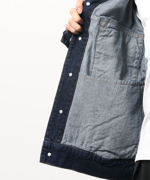 RAG MACHINE(ラグマシーン)の「【RAG MACHINE】ゆったりBIGGジャン(デニムジャケット・レディース・ノンウォッシュ・L)」の4枚目の写真