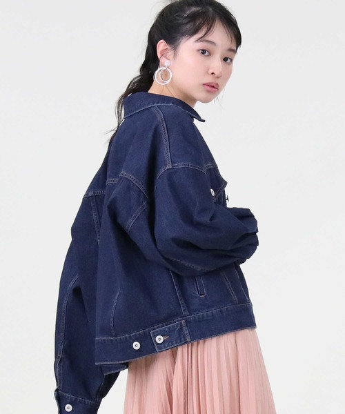 RAG MACHINE(ラグマシーン)の「【RAG MACHINE】ゆったりBIGGジャン(デニムジャケット・レディース・ノンウォッシュ・L)」の7枚目の写真