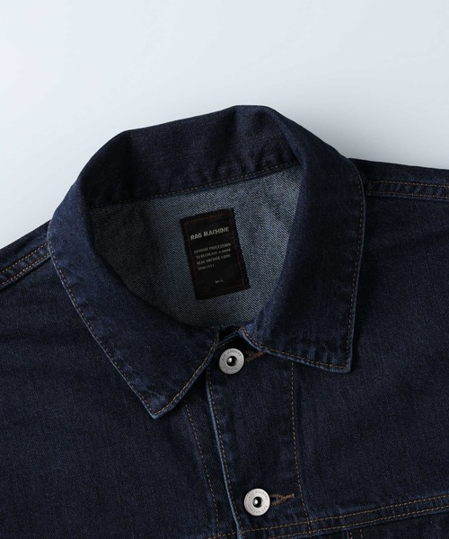 RAG MACHINE(ラグマシーン)の「【RAG MACHINE】ゆったりBIGGジャン(デニムジャケット・レディース・ノンウォッシュ・L)」の11枚目の写真