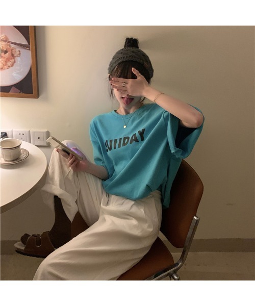 DEVICE（デバイス）の「ヴィンテージスタイルオーバーサイズ半袖Tシャツ（Tシャツ/カットソー・レディース・ホワイト/ブラック/グリーン・FREE）」の12枚目の写真