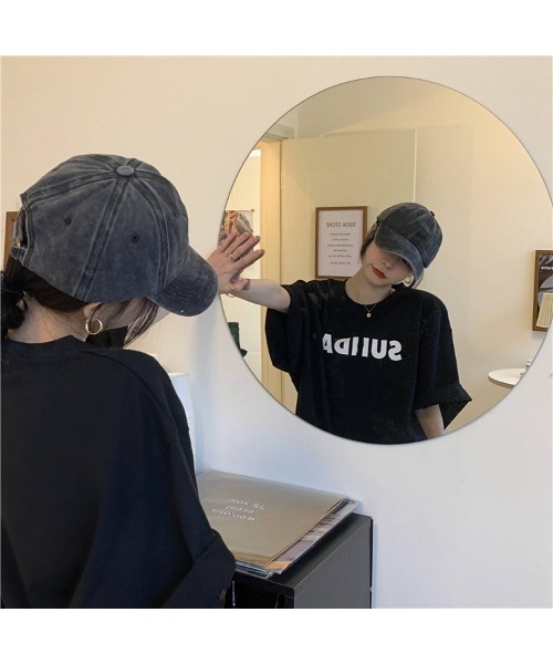 DEVICE（デバイス）の「ヴィンテージスタイルオーバーサイズ半袖Tシャツ（Tシャツ/カットソー・レディース・ホワイト/ブラック/グリーン・FREE）」の19枚目の写真