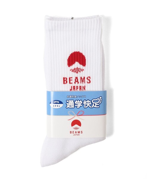 BEAMS JAPAN(ビームス ジャパン)の「BEAMS JAPAN / 別注 通学快足 2(ソックス/靴下・メンズ・ホワイト/ホワイト系その他2/レッド/ネイビー・21cm~23cm/23cm~25cm/25cm~27cm)」の11枚目の写真