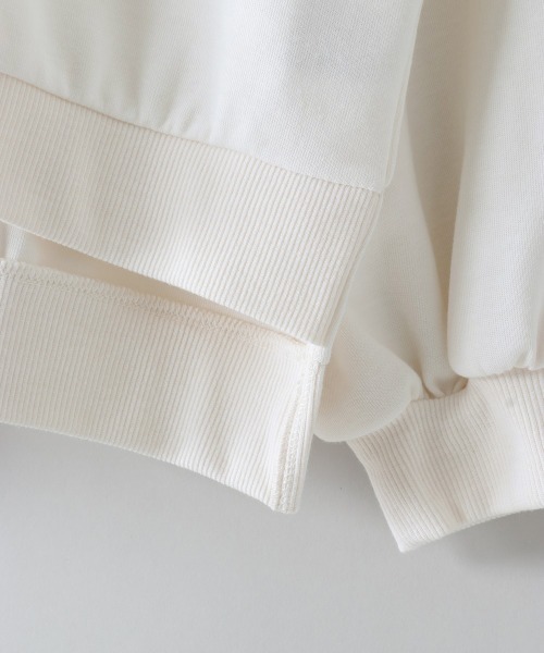 cepo(セポ)の「ボーダーボリューム クルーネックカットソー(Tシャツ/カットソー・レディース・オフホワイト/イエロー系その他/ブラック系その他/チャコールグレー・M)」の8枚目の写真