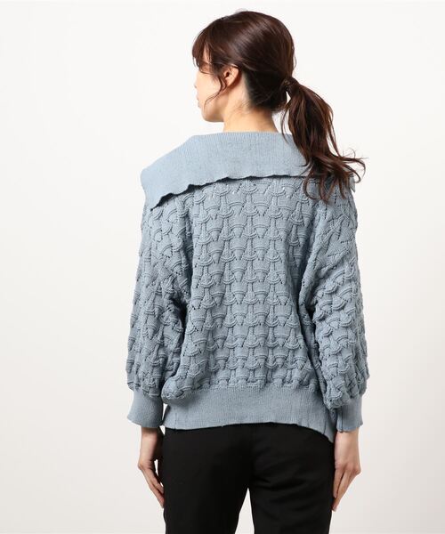 179/WG（イチナナキュウダブルジー）の「セーラーカーディガン（カーディガン/ボレロ・レディース・ブルー/グリーン/オフホワイト・FREE）」の19枚目の写真