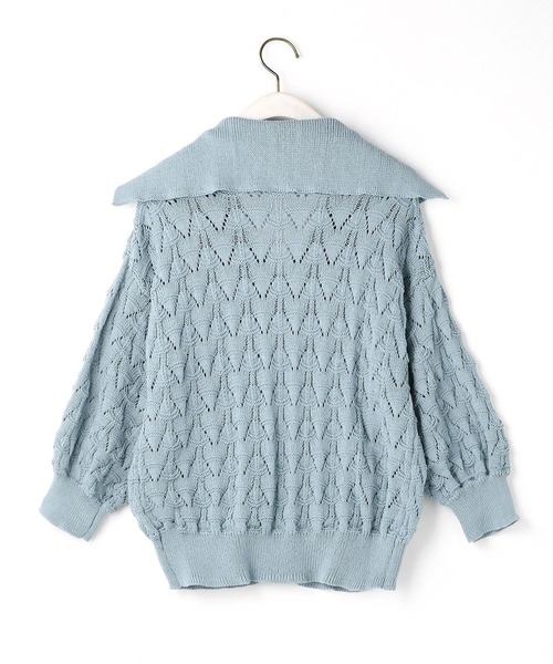 179/WG（イチナナキュウダブルジー）の「セーラーカーディガン（カーディガン/ボレロ・レディース・ブルー/グリーン/オフホワイト・FREE）」の4枚目の写真