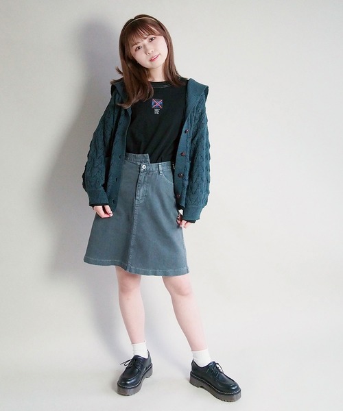 179/WG（イチナナキュウダブルジー）の「セーラーカーディガン（カーディガン/ボレロ・レディース・ブルー/グリーン/オフホワイト・FREE）」の13枚目の写真