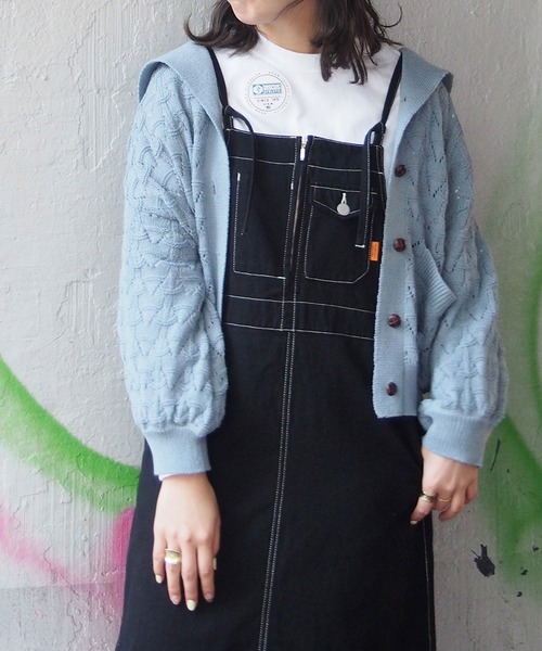 179/WG（イチナナキュウダブルジー）の「セーラーカーディガン（カーディガン/ボレロ・レディース・ブルー/グリーン/オフホワイト・FREE）」の11枚目の写真