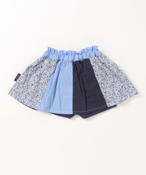 RAGMART（ラグマート）の「パッチワークスカパン 花柄（スカート・キッズ・ピンク/サックスブルー/ベージュ・90cm/95cm/80ｃｍ）」の4枚目の写真