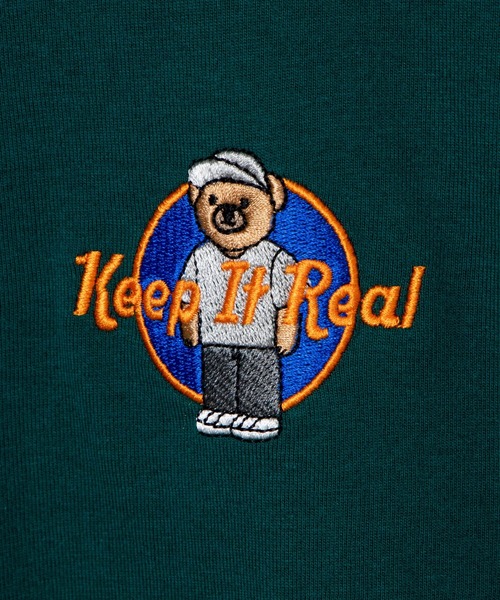 WEGO（ウィゴー）の「WEGO/サークルベア半袖刺繍Tシャツ（Tシャツ/カットソー・メンズ・ダークグリーン/スミクロ/レッド/ホワイト・LARGE/SMALL/MEDIUM/X-LARGE）」の16枚目の写真