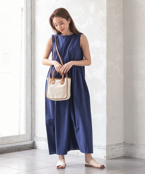 KOBE LETTUCE（コウベレタス）の「キャンバス×フェイクレザースクエアミニトートバッグ　ショルダーストラップ付き（トートバッグ・レディース・オリーブ/ホワイト×ブラック/グレー/ホワイト系その他・FREE）」の20枚目の写真