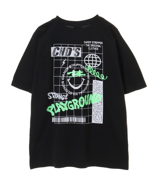 Candy Stripper（キャンディストリッパー）の「STRANGE PLAYGROUND Tシャツ（Tシャツ/カットソー・レディース・グリーン/ブラック/オフホワイト/イエロー・2/4/3）」の16枚目の写真