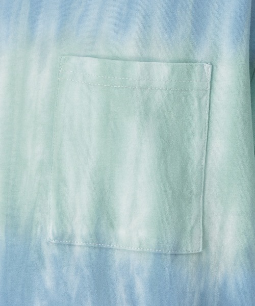 DISCUS(ディスカス)の「タイダイ染め ポケット付き 半袖Tシャツ(Tシャツ/カットソー・メンズ・パープル/イエロー/ピンク/ブルー・S/L/XL/M)」の21枚目の写真