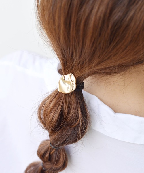 ma chere Cosette?（マシェールコゼット）の「メタルヘアゴム（ヘアゴム・レディース・ゴールド/シルバー・FREE）」の2枚目の写真