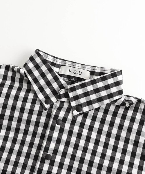F.O.U（エフオーユー）の「コンフォートボタンダウンシャツ（シャツ/ブラウス・キッズ・キナリ/チェック・130/140/160/150/100/110）」の3枚目の写真