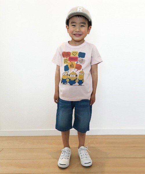 オーガニックコットン半袖tee ミニオン トップス Made Japan In In Tシャツ カットソー Minions ミニオンズ のファッション