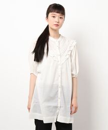 koe | ピンタックレースボリュームチュニック＊(シャツ/ブラウス)