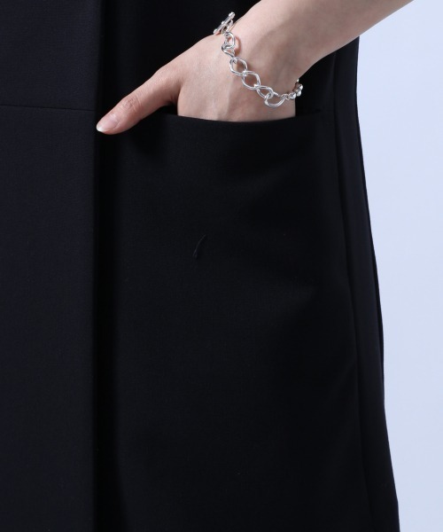 HARE（ハレ）の「ノーカラーロングベスト(HARE)（その他アウター・レディース・ブラック/グリーン・FREE）」の7枚目の写真