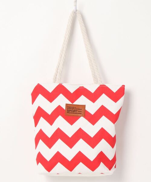 Anuenue（アヌエヌエ）の「ロープ紐マリンテイストトートバッグ（トートバッグ・レディース・ブラック/レッド/ブルー・FREE）」の5枚目の写真