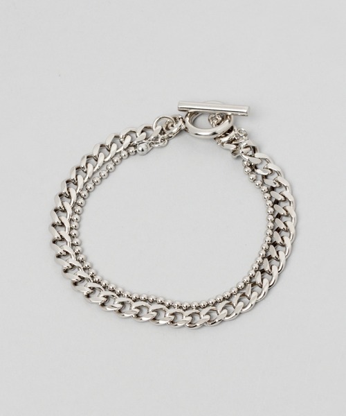 HARE（ハレ）の「コンビチェーンブレス(HARE)（ブレスレット・メンズ・シルバー系その他/シルバー・FREE）」の5枚目の写真