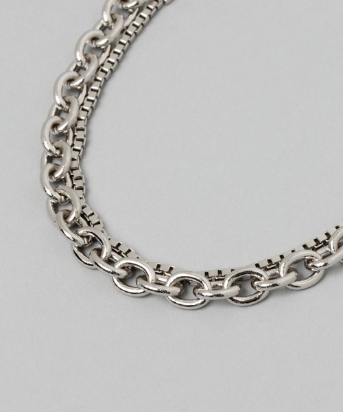 HARE（ハレ）の「コンビチェーンブレス(HARE)（ブレスレット・メンズ・シルバー系その他/シルバー・FREE）」の8枚目の写真