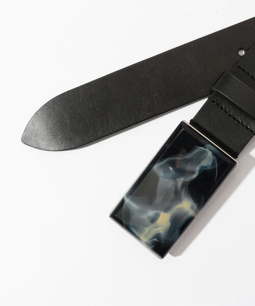 ISABEL MARANT（イザベルマラン）の「ISABEL MARANT LUPONI レザーベルト（ベルト・レディース・チャコールグレー/バーガンディー・M）」の4枚目の写真