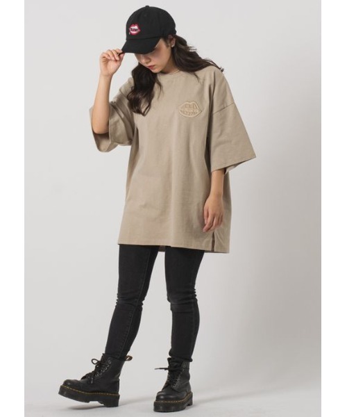 RE730（アールイーセブンサーティー）の「【RE730】なみおくん刺繍ビッグシルエットTシャツ（Tシャツ/カットソー・メンズ・オフホワイト/ブラック/ベージュ・MEDIUM/LARGE/X-LARGE）」の12枚目の写真