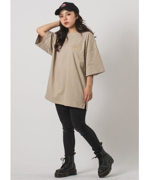 RE730（アールイーセブンサーティー）の「【RE730】なみおくん刺繍ビッグシルエットTシャツ（Tシャツ/カットソー・メンズ・オフホワイト/ブラック/ベージュ・MEDIUM/LARGE/X-LARGE）」の20枚目の写真