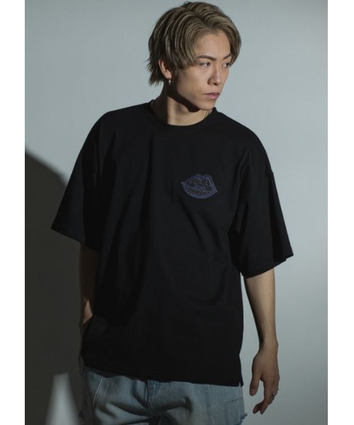 RE730（アールイーセブンサーティー）の「【RE730】なみおくん刺繍ビッグシルエットTシャツ（Tシャツ/カットソー・メンズ・オフホワイト/ブラック/ベージュ・MEDIUM/LARGE/X-LARGE）」の7枚目の写真