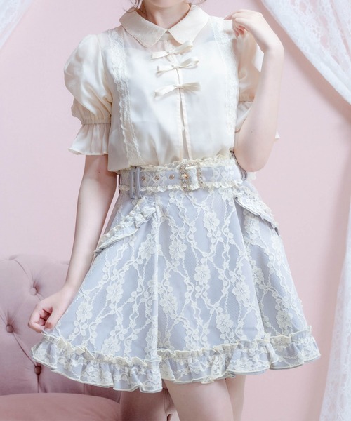 ROJITA（ロジータ）の「ボリュームレースフリルスカート（スカート  