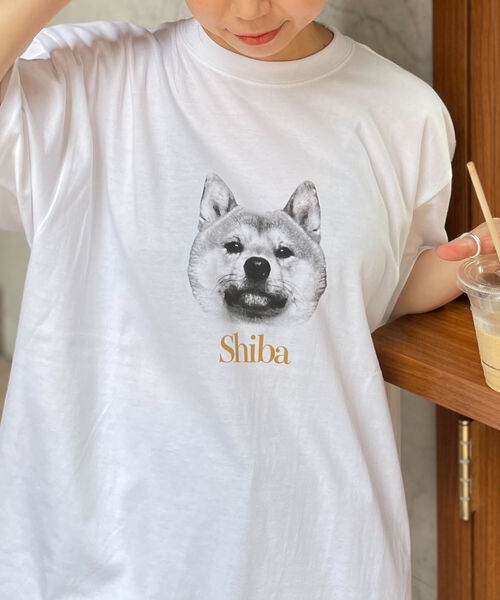 R&D.M.C. プリントTシャツ (犬) Dog printed l/s T-shirt / 古着 犬 プリントTシャツ ロンT