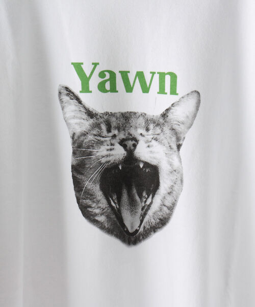 heavena by marcjacobs 猫プリント Tシャツ グレー GLOSTER（グロスター）の「【新柄追加】DOG&CAT 犬猫プリントT